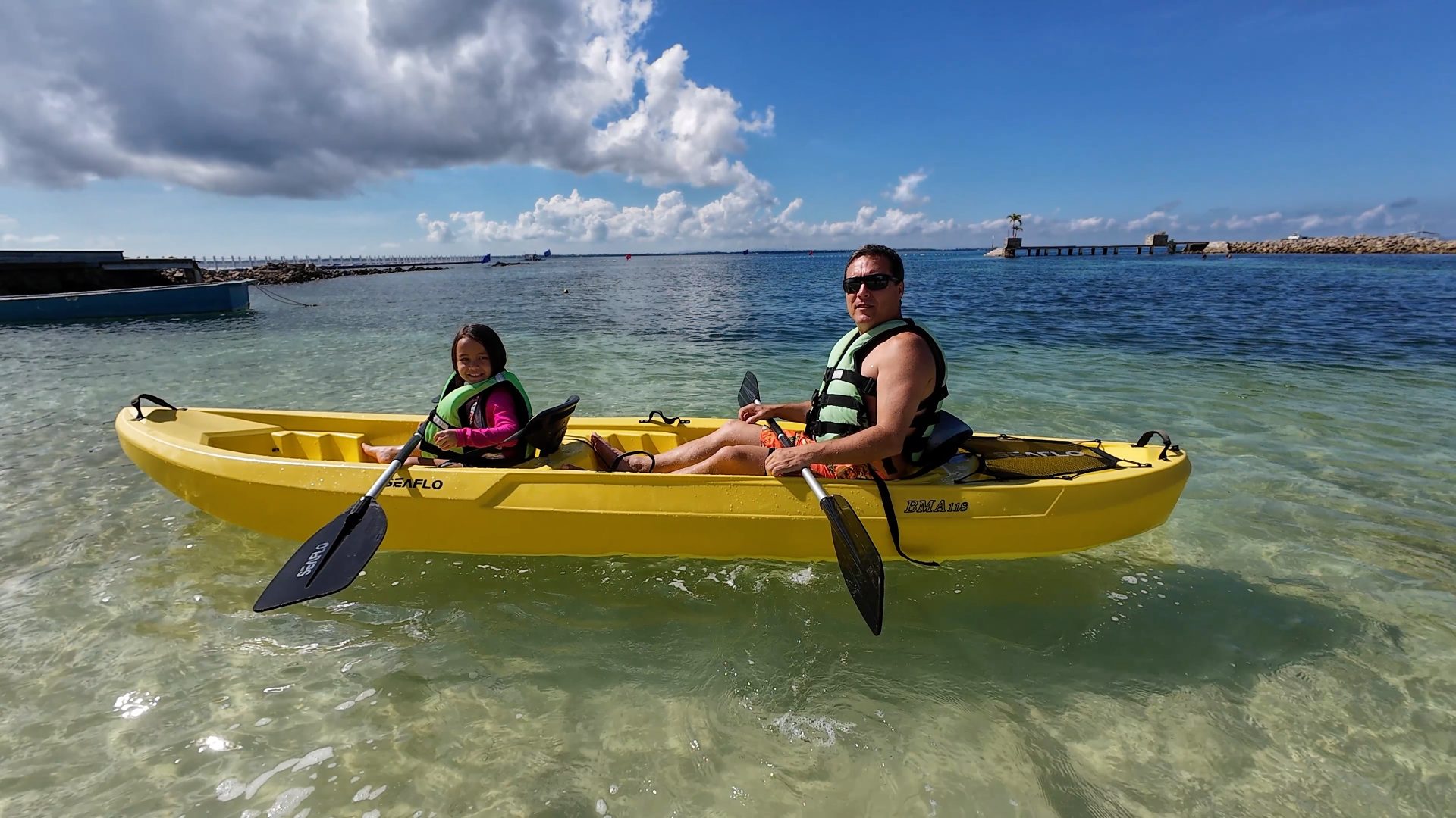 Philippines Lifestyle Day at the Beach Kayak Swimming