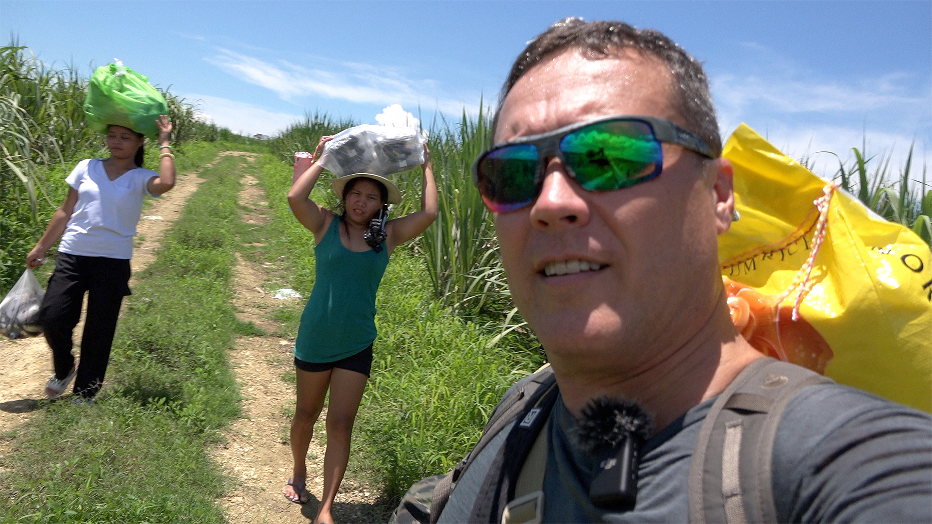 Filipina Wife FORGETS To Bring The Backpack! Village Skills Kick In.