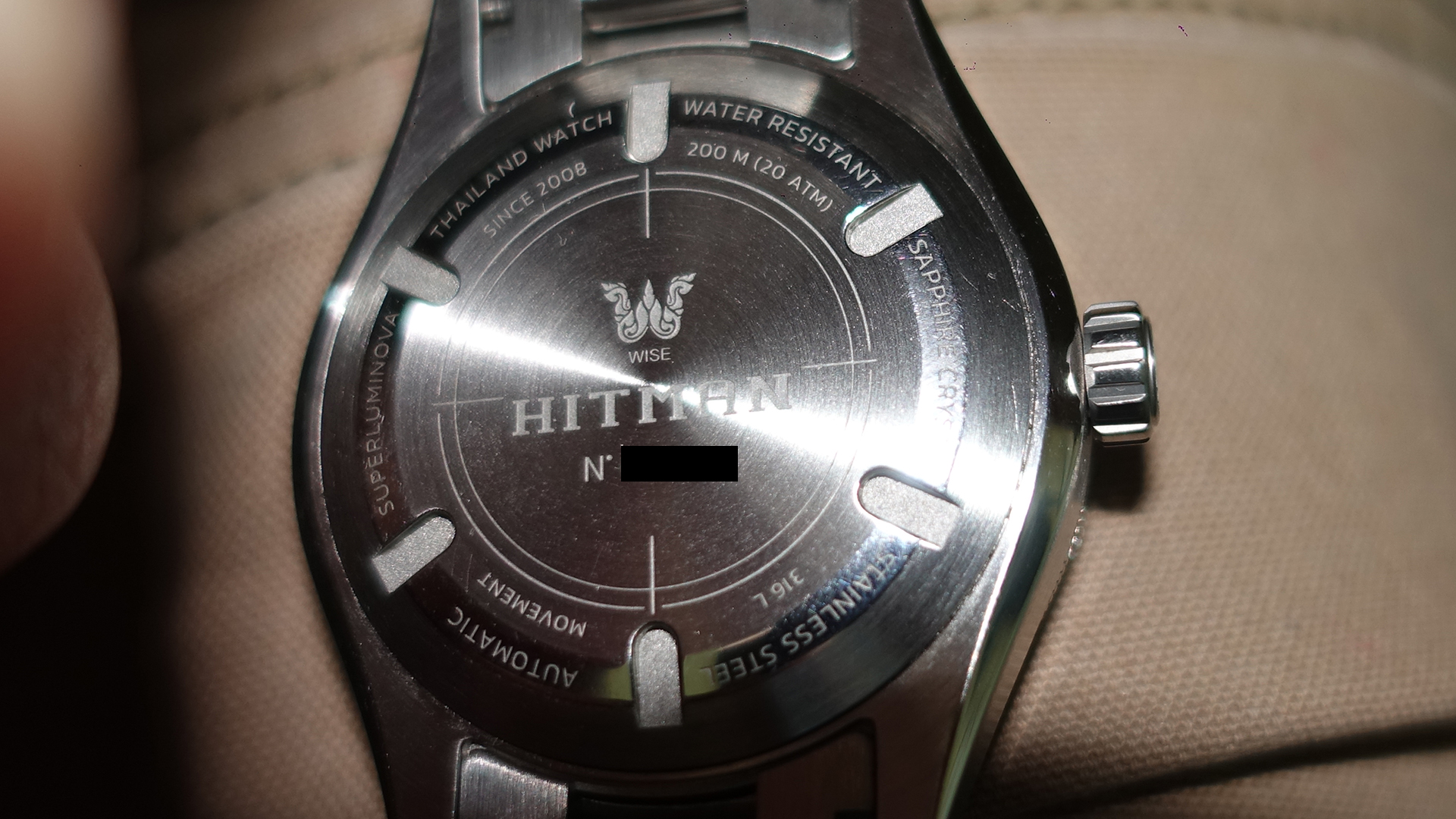 Wise Timepiece Hitman HIT66 Special Edition Full Lume