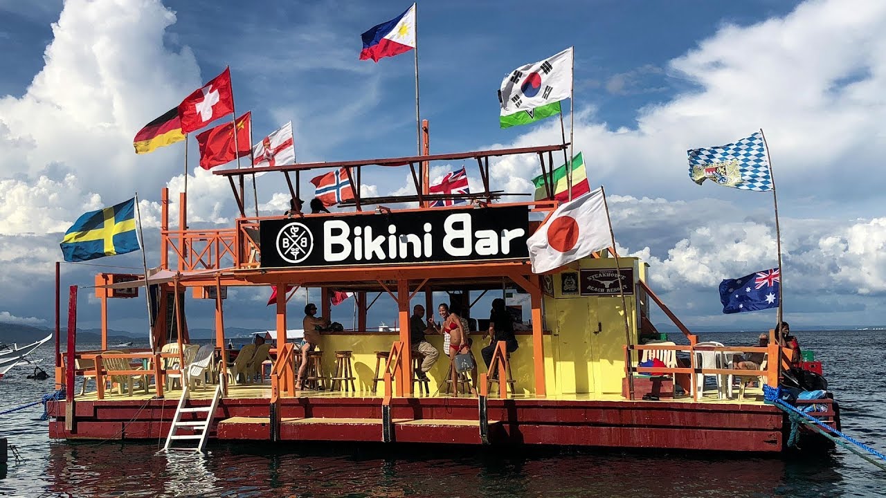 Day 1 at the Bikini Bar Puerto Galera Best Floating Bar in the